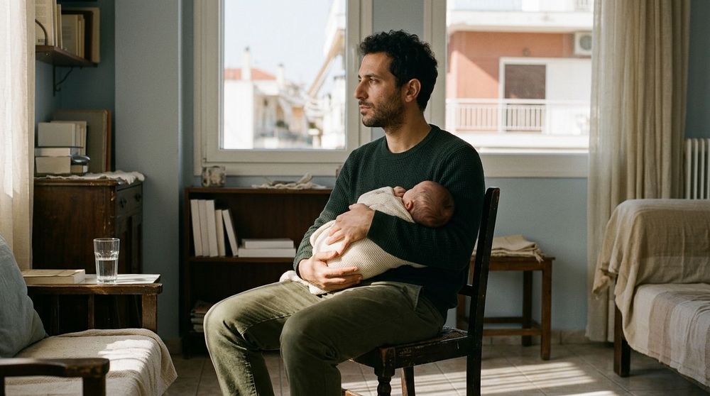 Χωρισμένοι γονείς και μωρό που θηλάζει