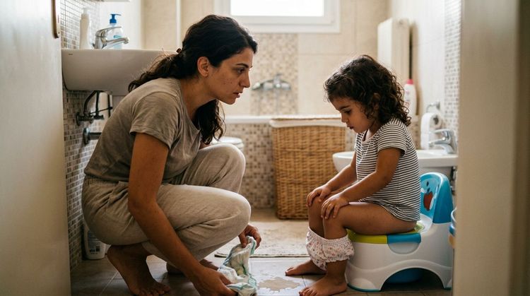 Παλινδρόμηση  κατά την εκπαίδευση στη χρήση της τουαλέτας