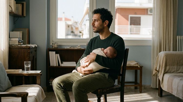 Χωρισμένοι γονείς και μωρό που θηλάζει